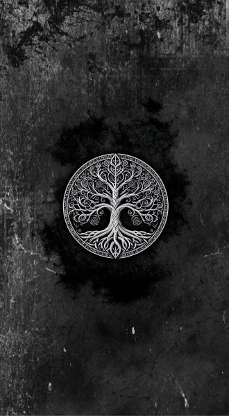 Baum des Lebens - Kunstleder Portmoneepanel